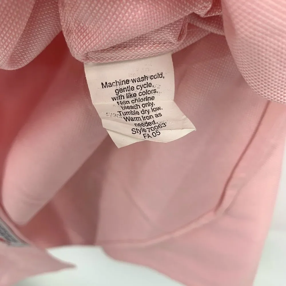🩵JCREW mens 16.5-33 pink Cotton button down shirt